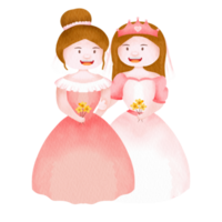 clipart de casamento em aquarela png