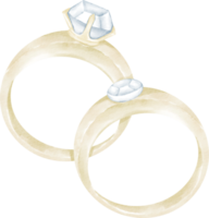 waterverf diamant ring png