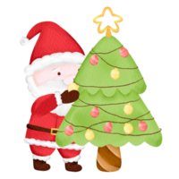 Aquarell Weihnachtsmann png