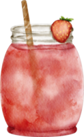 aquarell erdbeersaft png