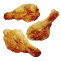 fried chicken Korean food watercolor png