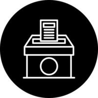 Voting Paper Vector Icon