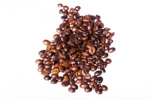 coffee beans isolated on white background photo