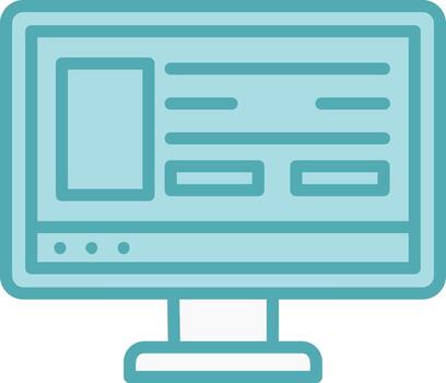 Monitor Vector Icon