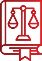 Law Book Vector Icon