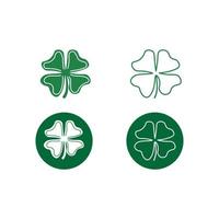 Clover icons set. clover sign and symbol. vector file