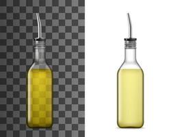 Glass bottles with pourer or drizzle spout vector