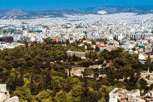 vista de la ciudad de atenas foto