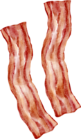 vattenfärg bacon klämma konst png