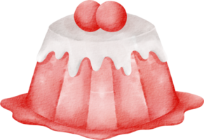 vattenfärg gelé pudding png