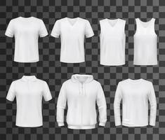 T-shirt, shirt, polo and sweatshirt template vector
