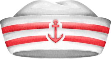 sombrero marinero acuarela png