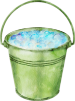 watercolor chore bucket png