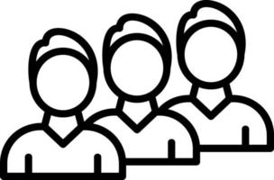 Queue Vector Icon Design