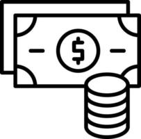 diseño de icono de vector de dinero