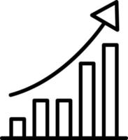 Growth Graph Vector Icon Design