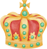 corona de acuarela linda png