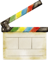 film de cinéma aquarelle png