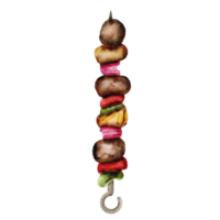 watercolor bbq skewer png