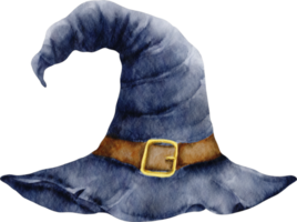 chapéu de bruxa aquarela png