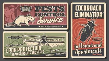 exterminador de control de plagas, cucaracha, rata, avión