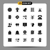 Set of 25 Modern UI Icons Symbols Signs for synchronization star plus hat sport Editable Vector Design Elements
