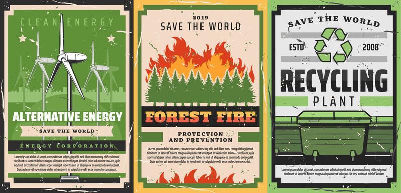 Environment, garbage recycling and fire fighting