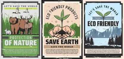 Save Nature World, earth eco friendly environment