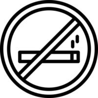 No Smoking Vector Icon Design