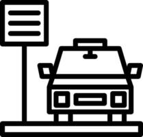 Taxi Vector Icon Design