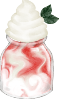 watercolor watermelon juice png