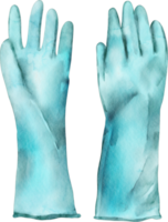 Aquarell Handschuhe Gummi png