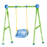 watercolor kid playground park png