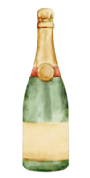 vattenfärg champange klämma konst png