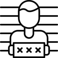 Mugshot Vector Icon Design