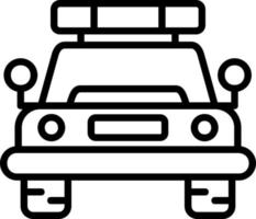 diseño de icono de vector de coche de policía