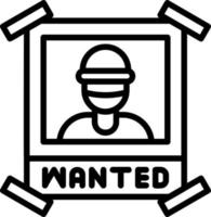 Wanted Vector Icon Design