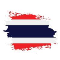 Faded Thailand grunge texture flag vector