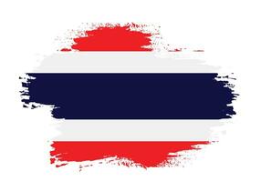 New hand paint Thailand abstract flag vector