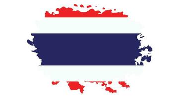 New vintage splash Thailand flag vector