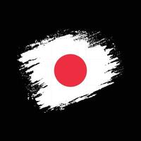 vector de bandera abstracta de japón de textura grunge desvanecida