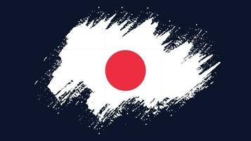 Splash brush stroke Japan flag vector