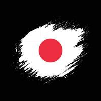 colorido, mano, pintura, japón, grunge, bandera, vector