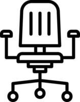 Office Chair Vector Icon Design