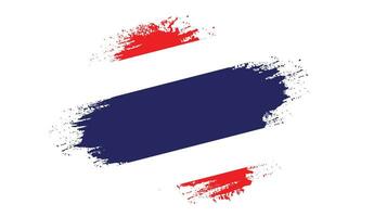 Professional brush effect Thailand flag vector