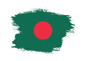 New grunge texture Bangladesh flag vector