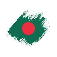 vector de bandera de bangladesh de textura grunge angustiado profesional