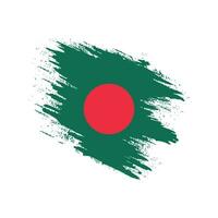 Faded Bangladesh grunge texture flag vector