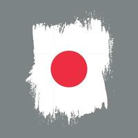 Faded grungy style Japan flag vector