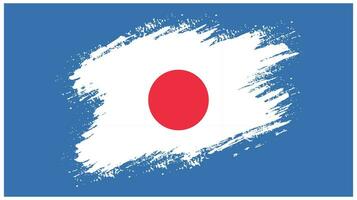 Graphic Japan grunge flag vector
